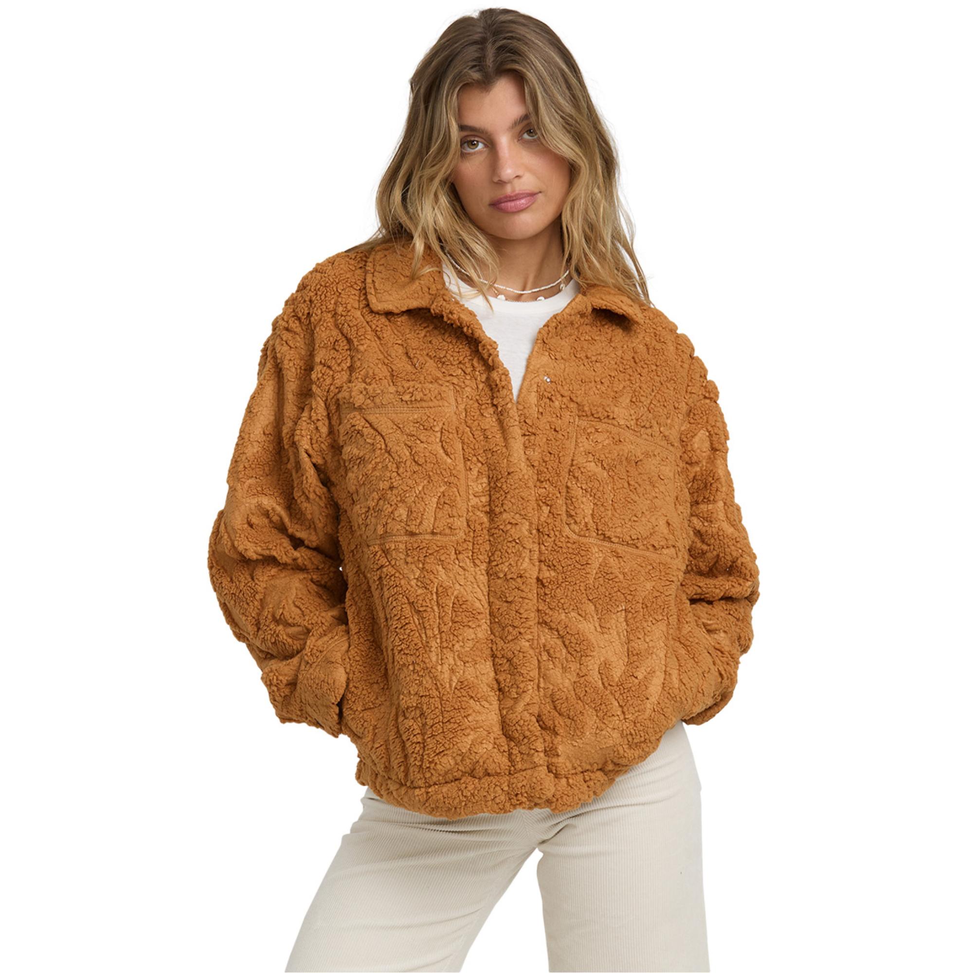 Женская флисовая куртка Sundown с высоким ворсом Billabong, Camel
Женская флисовая куртка Sundown с высоким ворсом Billabong, Camel