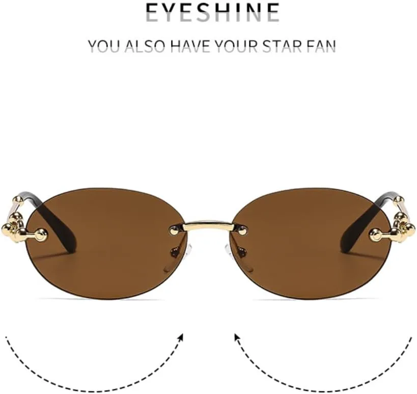 Панк-очки овальной оправы без оправы, модные, женские и мужские, для активного отдыха, путешествий, вождения, защита от УФ-излучения UV400 TVTBBVV, Gold Gray Pink
Панк-очки овальной оправы без оправы, модные, женские и мужские, для активного отдыха, путешествий, вождения, защита от УФ-излучения UV400 TVTBBVV, Gold Gray Pink