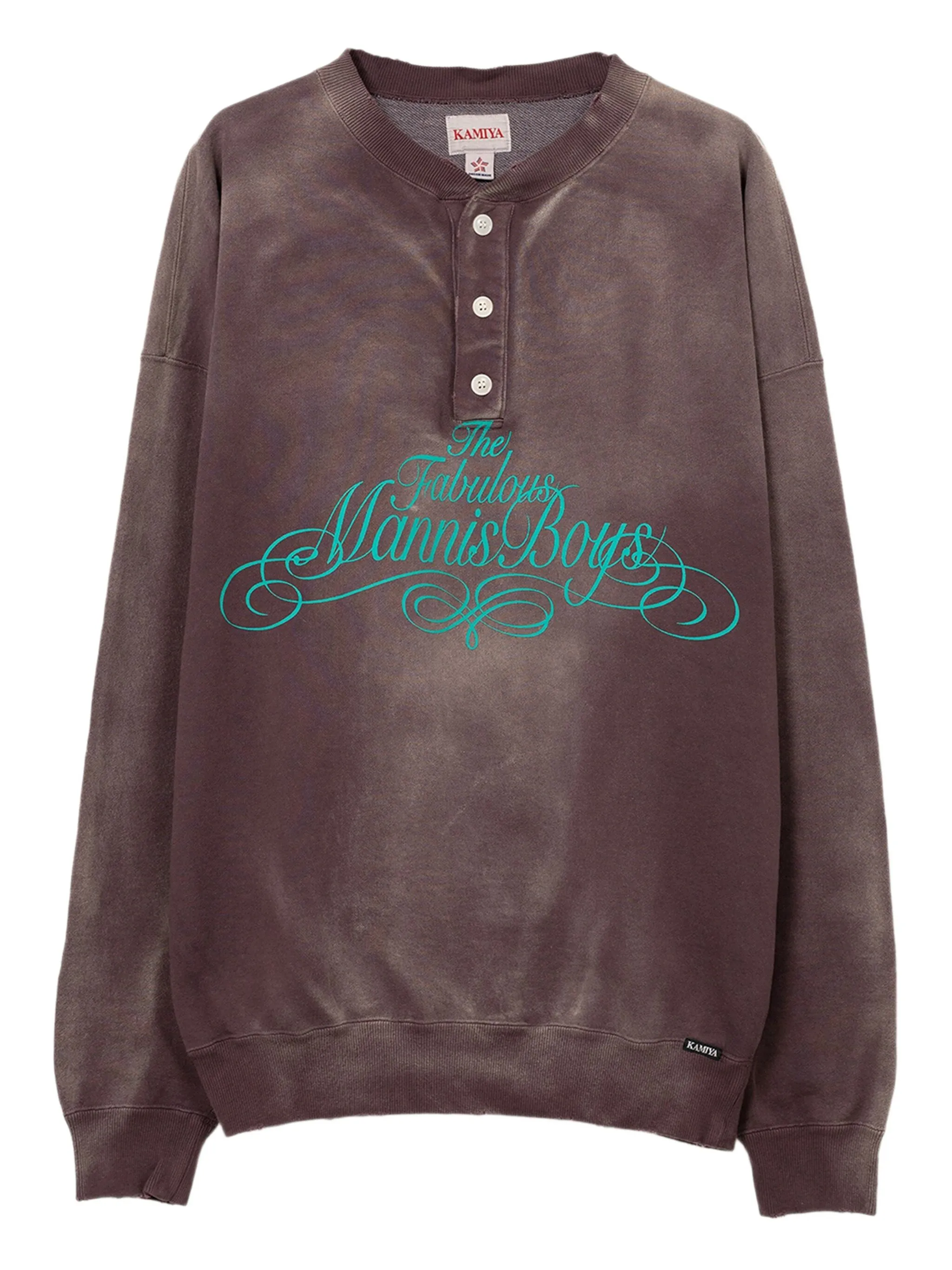 Толстовка хенли с эффектом потертости Kamiya, коричневый
Толстовка хенли с эффектом потертости Kamiya, коричневый
