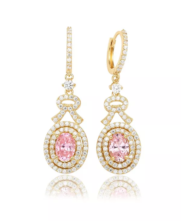 Серьги-Подвески Suzy Levian из стерлингового серебра с кубическим цирконием овальной формы с двойным ореолом Suzy Levian New York, pink
Серьги-Подвески Suzy Levian из стерлингового серебра с кубическим цирконием овальной формы с двойным ореолом Suzy Levian New York, pink