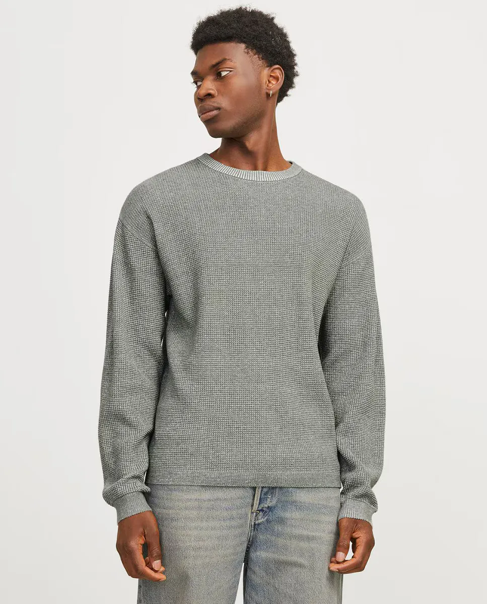 Мужской вязаный свитер с длинными рукавами и круглым вырезом Jack & Jones, зеленый
Мужской вязаный свитер с длинными рукавами и круглым вырезом Jack & Jones, зеленый