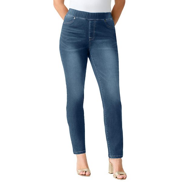 Женские джинсы plus size прямого кроя с 360° растяжкой Roaman'S, Medium Stonewash
Женские джинсы plus size прямого кроя с 360° растяжкой Roaman'S, Medium Stonewash