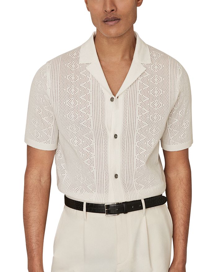 Сорочка Kipling Slim Fit Cuban REISS, белый 
Сорочка Kipling Slim Fit Cuban REISS, белый