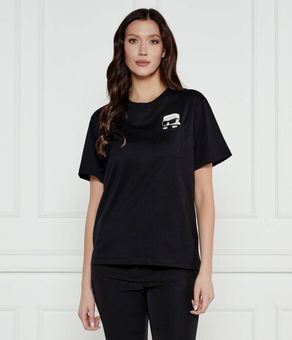 Футболка женская Karl Lagerfeld из органического хлопка с логотипом бренда, черный
Футболка женская Karl Lagerfeld из органического хлопка с логотипом бренда, черный