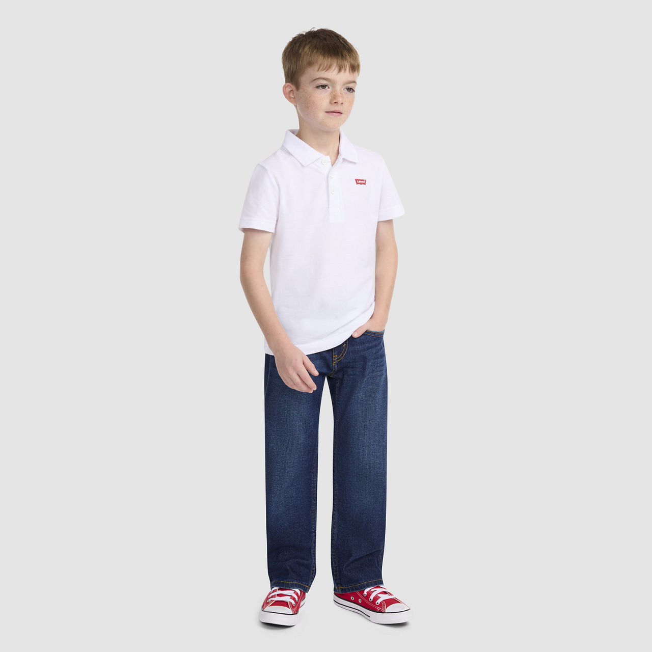 555 Свободные прямые джинсы для мальчиков 4-6x Levi's, Sierra Pass - Dark Wash
555 Свободные прямые джинсы для мальчиков 4-6x Levi's, Sierra Pass - Dark Wash