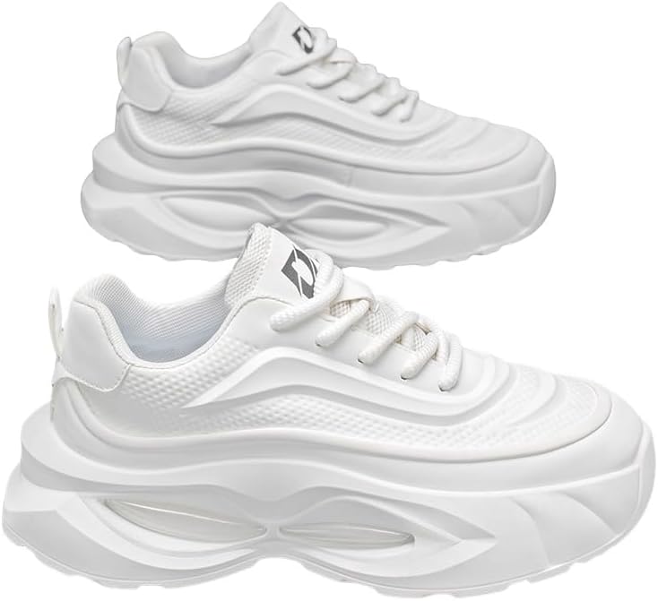 Мужские легкие спортивные кроссовки с противоскользящей подошвой, молодежная повседневная обувь, модный повседневный стиль с толстой передней шнуровкой Clolinde, белый
Мужские легкие спортивные кроссовки с противоскользящей подошвой, молодежная повседневная обувь, модный повседневный стиль с толстой передней шнуровкой Clolinde, белый