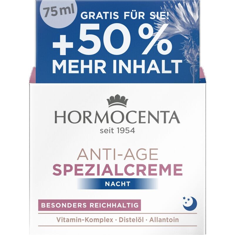 Специальный ночной крем Anti-age Hormocenta, 75 ml
Специальный ночной крем Anti-age Hormocenta, 75 ml