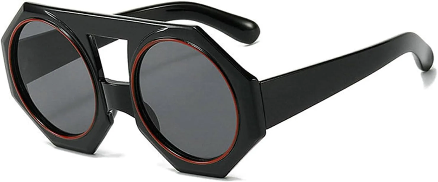 Винтажные солнцезащитные очки Willochra с двойной перемычкой, круглые женские, модные градиентные, мужские, трендовые панк-солнцезащитные очки F25, Black
Винтажные солнцезащитные очки Willochra с двойной перемычкой, круглые женские, модные градиентные, мужские, трендовые панк-солнцезащитные очки F25, Black