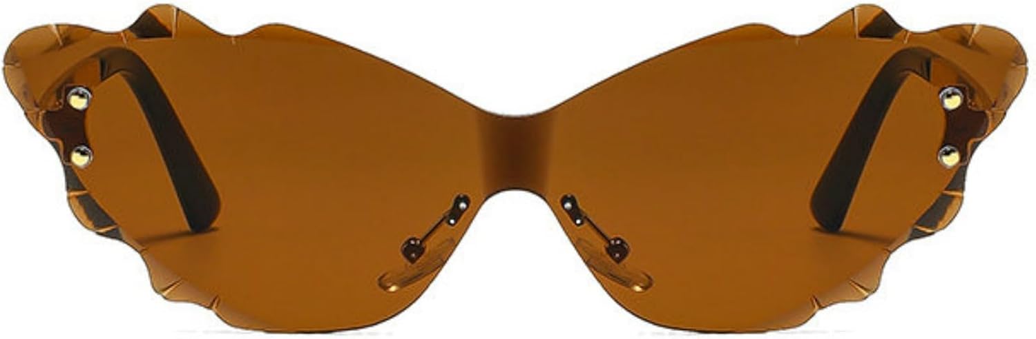 Willochra Популярные дизайнерские безободковые металлические женские солнцезащитные очки «кошачий глаз» Модные милые очки для активного отдыха и путешествий Солнцезащитные очки UV400, C2
Willochra Популярные дизайнерские безободковые металлические женские солнцезащитные очки «кошачий глаз» Модные милые очки для активного отдыха и путешествий Солнцезащитные очки UV400, C2