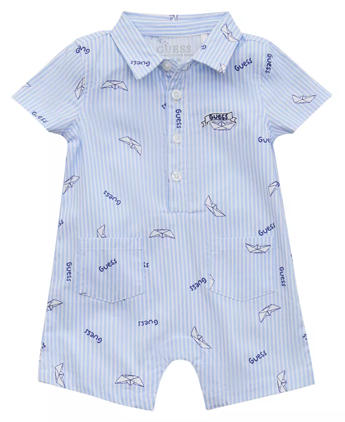 Детский комбинезон-шорты для мальчиков из эластичного джерси GUESS, синий
Детский комбинезон-шорты для мальчиков из эластичного джерси GUESS, синий
