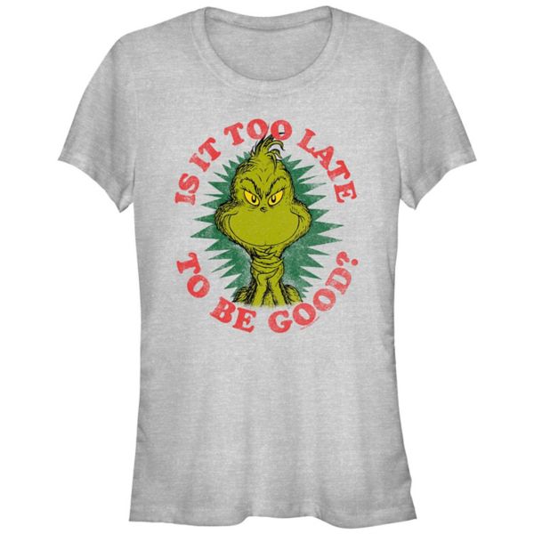 Футболка с графическим принтом «Доктор Сьюз» для подростков: «Слишком поздно, чтобы быть в хорошей форме» Grinch, серый
Футболка с графическим принтом «Доктор Сьюз» для подростков: «Слишком поздно, чтобы быть в хорошей форме» Grinch, серый