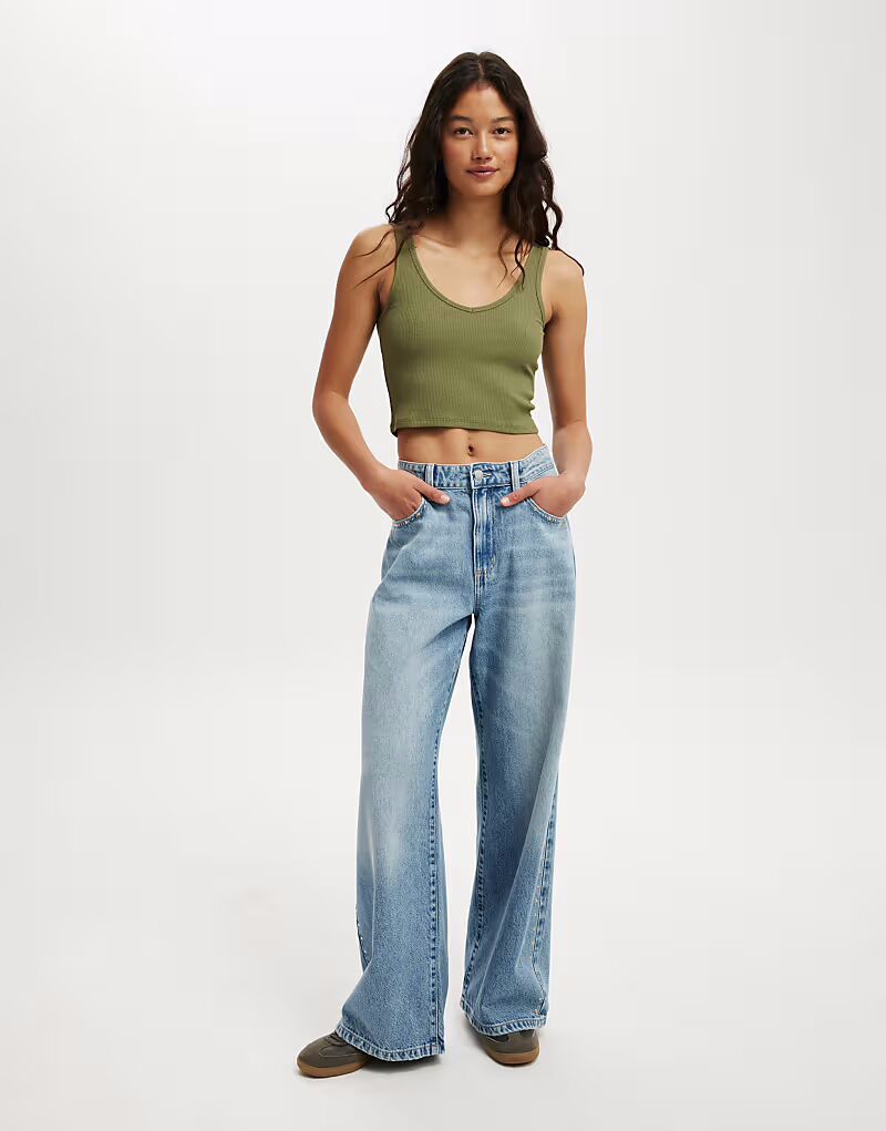 Cotton:On свободные широкие джинсы синего цвета
Cotton:On свободные широкие джинсы синего цвета