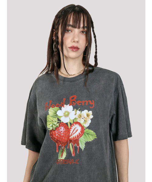 Футболка с коротким рукавом винтажная, бренд Bradbury Pigment, цвет угольный, модель KATRINA K
Футболка с коротким рукавом винтажная, бренд Bradbury Pigment, цвет угольный, модель KATRINA K