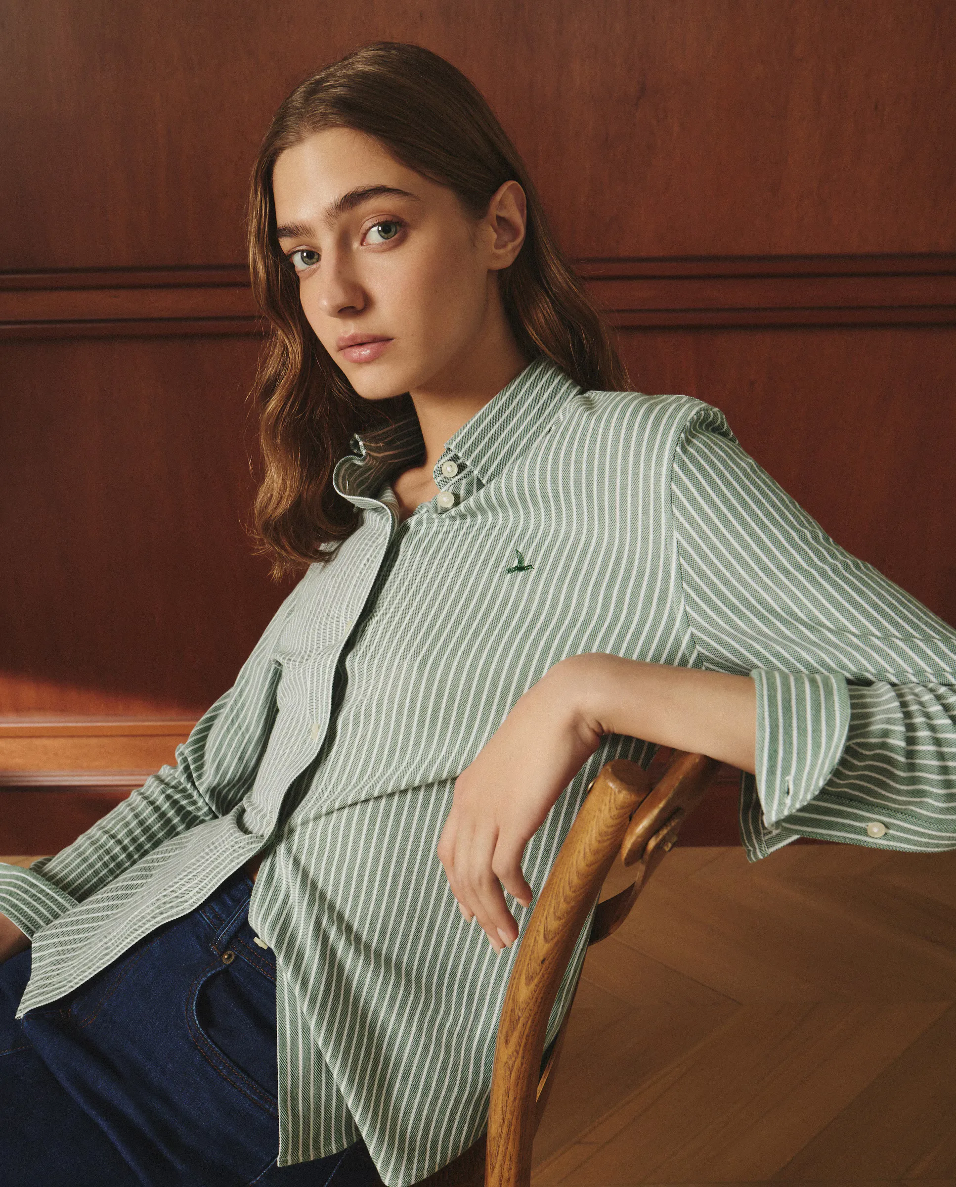 Длинная хлопковая рубашка Lloyd's, зеленый
Длинная хлопковая рубашка Lloyd's, зеленый