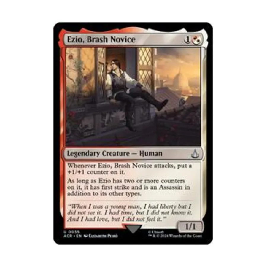 CCG Эцио, Дерзкий новичок (U), MTG - Universes Beyond: Assassin's Creed
CCG Эцио, Дерзкий новичок (U), MTG - Universes Beyond: Assassin's Creed