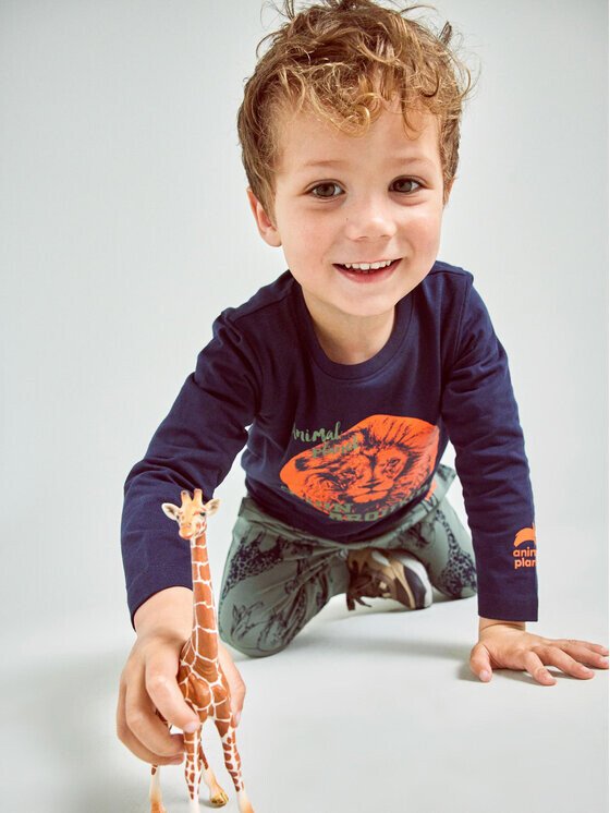 Блуза стандартного кроя Name It, синий 
Блуза стандартного кроя Name It, синий