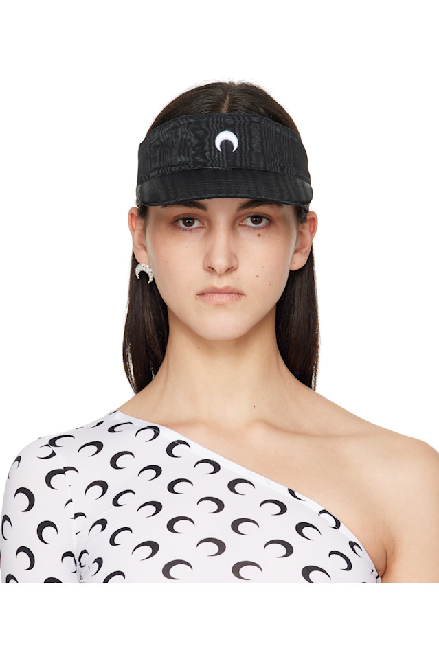 Переработанная муаровая кепка с козырьком Marine Serre, черный
Переработанная муаровая кепка с козырьком Marine Serre, черный