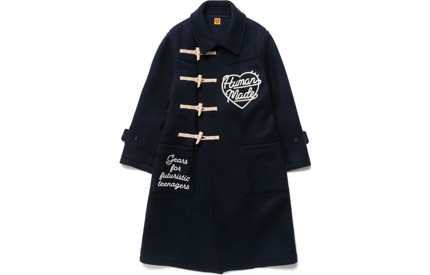 Пальто дафлкот Human Made, синий 
Пальто дафлкот Human Made, синий