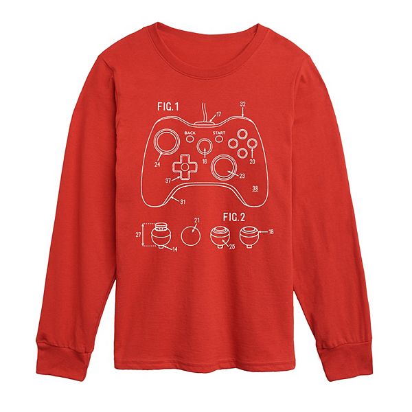 Футболка с длинным рукавом Boys 8-20 с принтом game controller diagram Licensed Character, Red
Футболка с длинным рукавом Boys 8-20 с принтом game controller diagram Licensed Character, Red