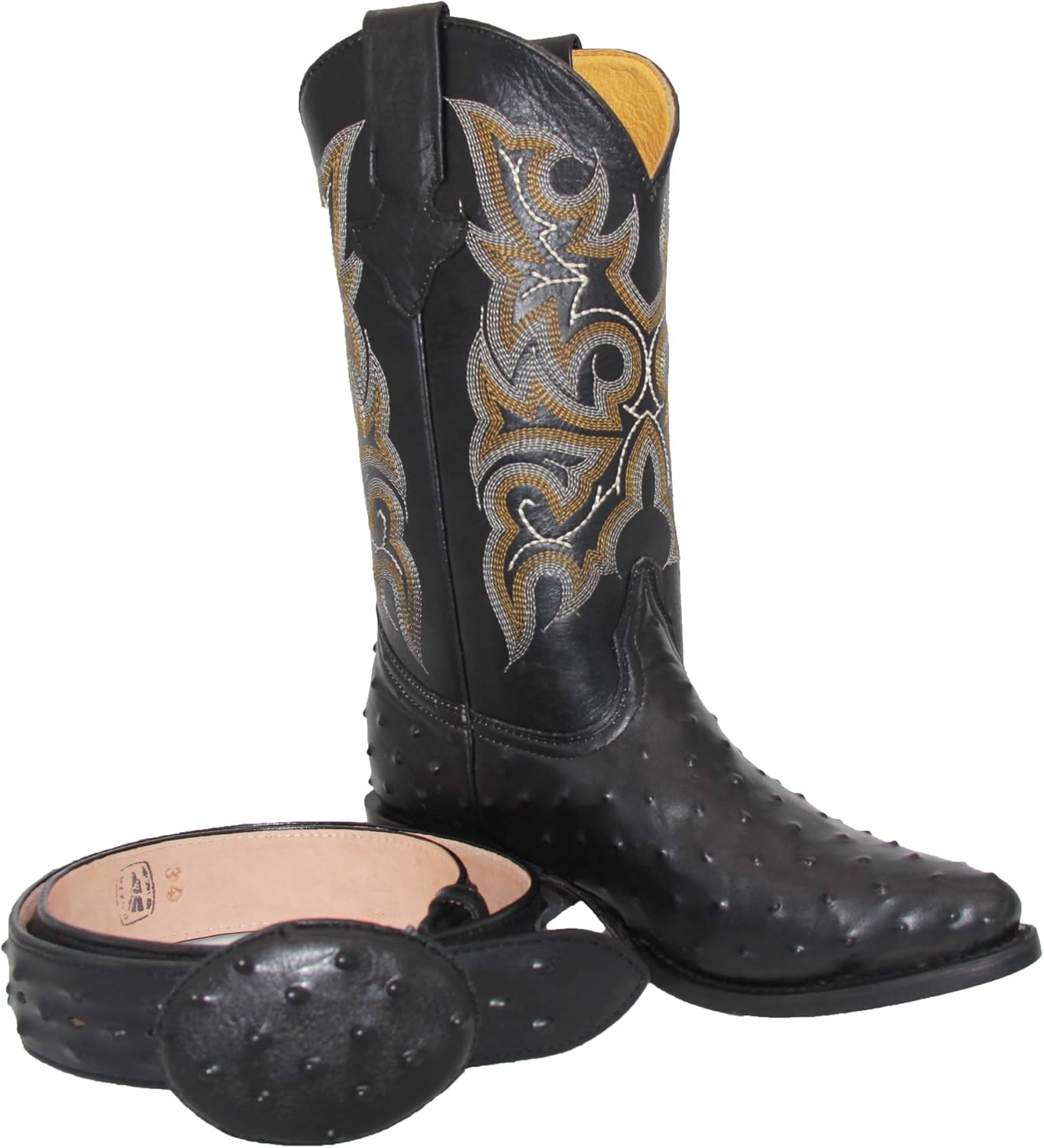 Мужские кожаные ковбойские сапоги Western Shops с тиснением под страусиное перо и бесплатным ремнем The Western Shops, черный
Мужские кожаные ковбойские сапоги Western Shops с тиснением под страусиное перо и бесплатным ремнем The Western Shops, черный