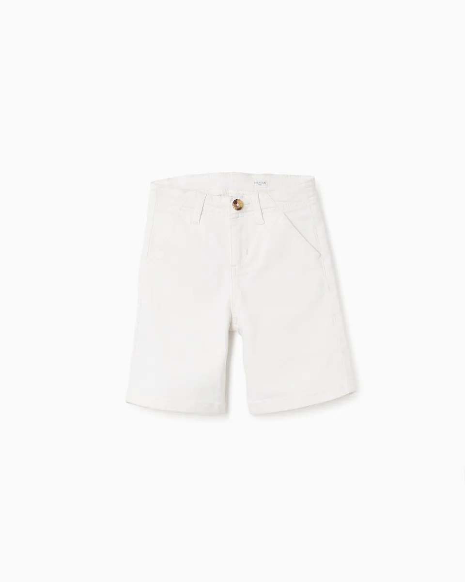Китайские детские бермуды из саржи Zippy, белый
Китайские детские бермуды из саржи Zippy, белый
