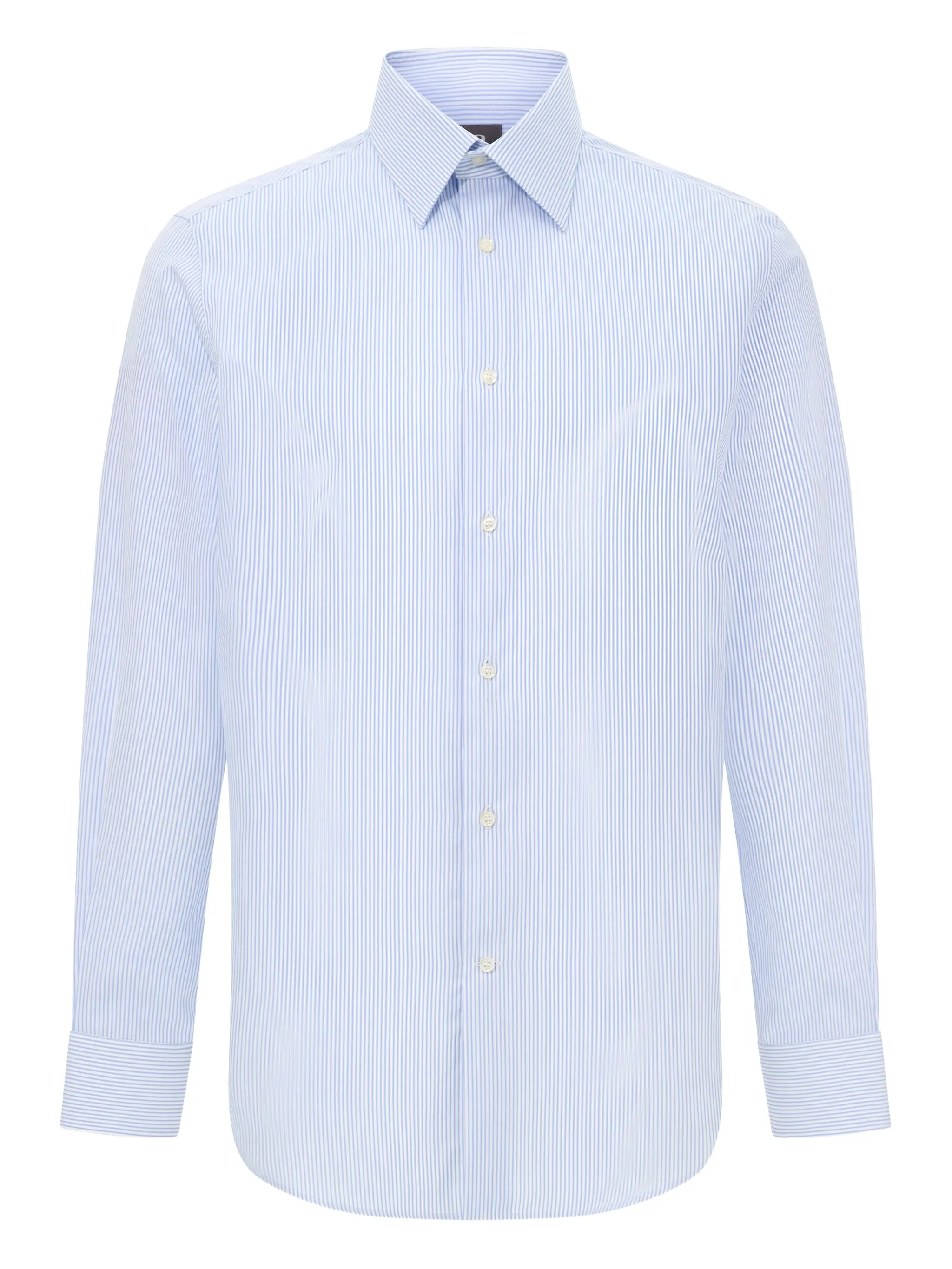 Полосатая рубашка с отложным воротником Boggi Milano, синий
Полосатая рубашка с отложным воротником Boggi Milano, синий