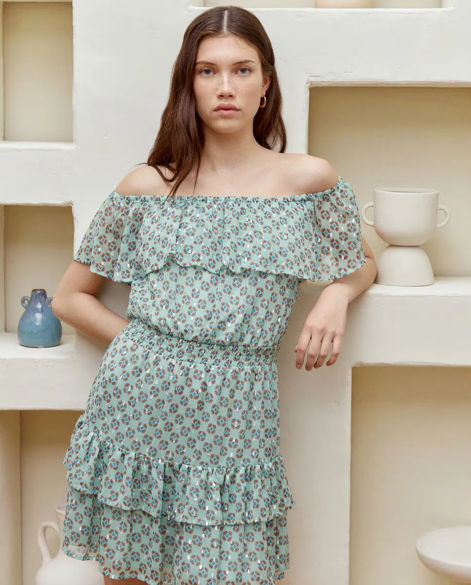 Женское короткое платье-сак без рукавов Green Coast, светло-зеленый 
Женское короткое платье-сак без рукавов Green Coast, светло-зеленый