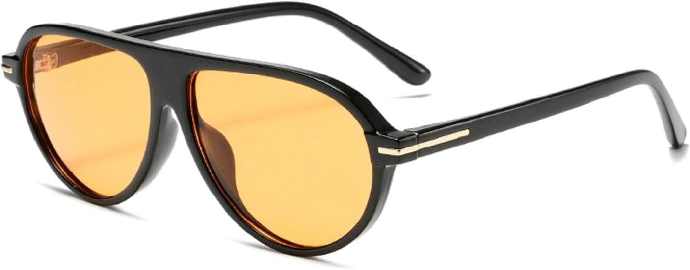 Ретро уникальные панк-солнцезащитные очки-пилот для женщин, модные прозрачные градиентные линзы, защита от УФ-излучения UV400, мужские панк-солнцезащитные очки оранжевого цвета Melrose, Black Yellow
Ретро уникальные панк-солнцезащитные очки-пилот для женщин, модные прозрачные градиентные линзы, защита от УФ-излучения UV400, мужские панк-солнцезащитные очки оранжевого цвета Melrose, Black Yellow