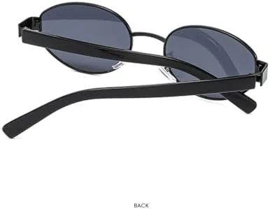 Ретро металлические овальные солнцезащитные очки 2027 года для женщин, прозрачные линзы, защита от УФ-излучения UV400, для мужчин, в стиле панк MTZJH, Golden Grey
Ретро металлические овальные солнцезащитные очки 2027 года для женщин, прозрачные линзы, защита от УФ-излучения UV400, для мужчин, в стиле панк MTZJH, Golden Grey