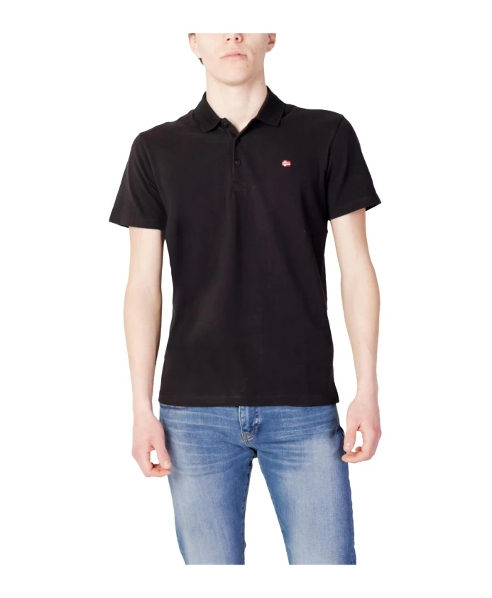 Классическая рубашка-поло с коротким рукавом Napapijri, черный
Классическая рубашка-поло с коротким рукавом Napapijri, черный