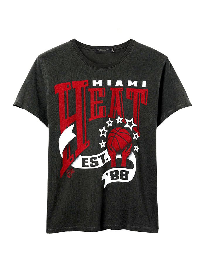 Женская винтажная футболка NBA Miami Heat Banner Junk Food Clothing, черный
Женская винтажная футболка NBA Miami Heat Banner Junk Food Clothing, черный