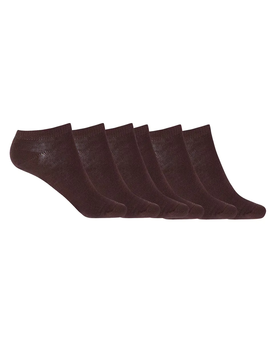 Набор из 6 пар однотонных хлопковых носков Basix Punto Blanco, темно-коричневый
Набор из 6 пар однотонных хлопковых носков Basix Punto Blanco, темно-коричневый