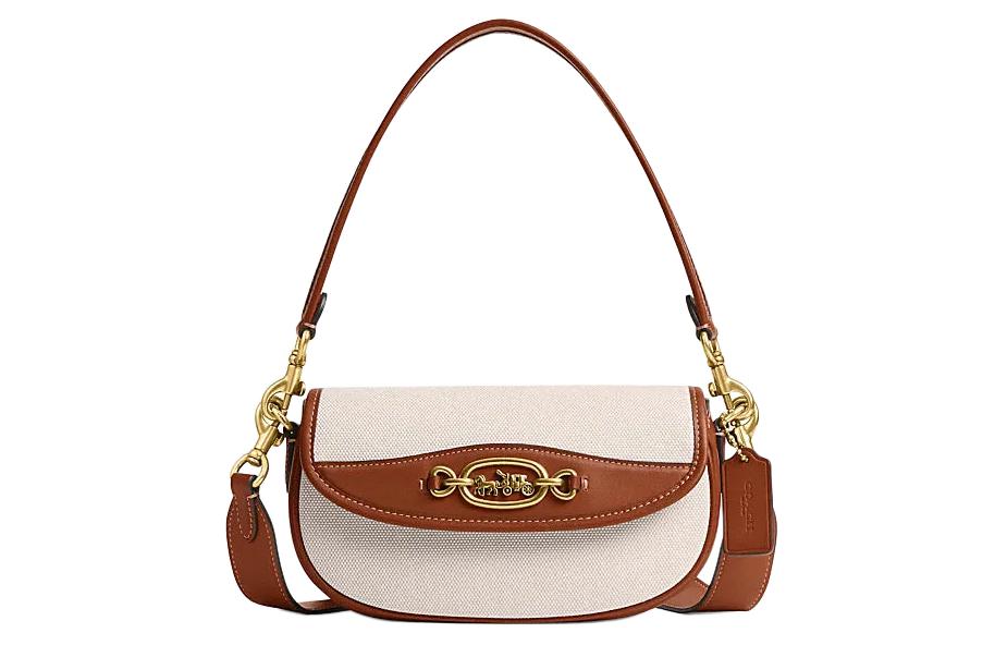 COACH Кожаная сумка через плечо с аппликацией
COACH Кожаная сумка через плечо с аппликацией