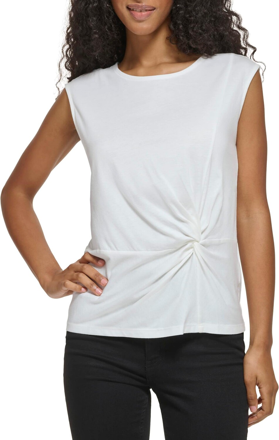 Пуловер Calvin Klein Sleeveless with Twist Detail, цвет Soft White
Пуловер Calvin Klein Sleeveless with Twist Detail, цвет Soft White