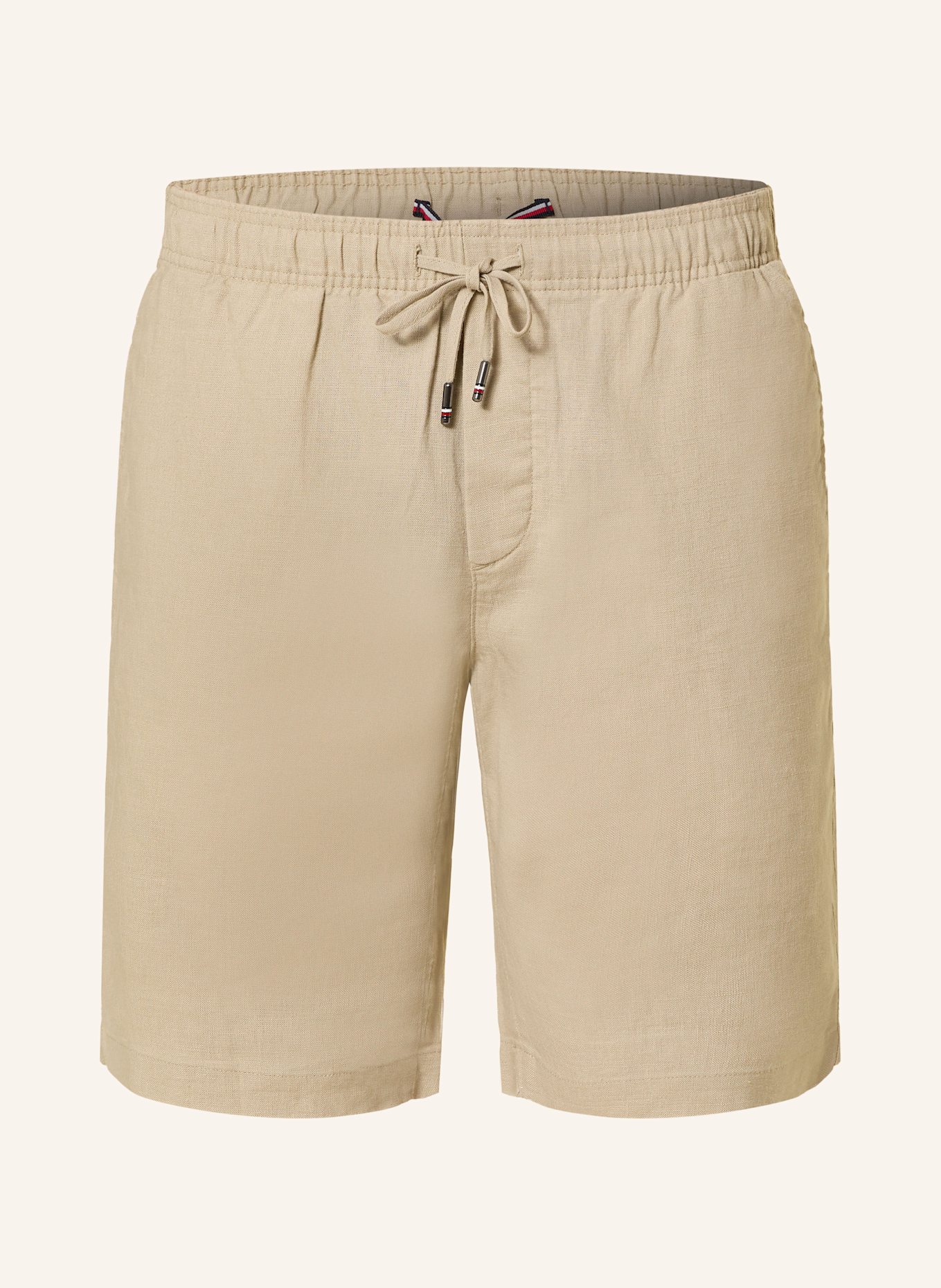 Льняные шорты гарлем свободного зауженного кроя Tommy Hilfiger, бежевый 
Льняные шорты гарлем свободного зауженного кроя Tommy Hilfiger, бежевый