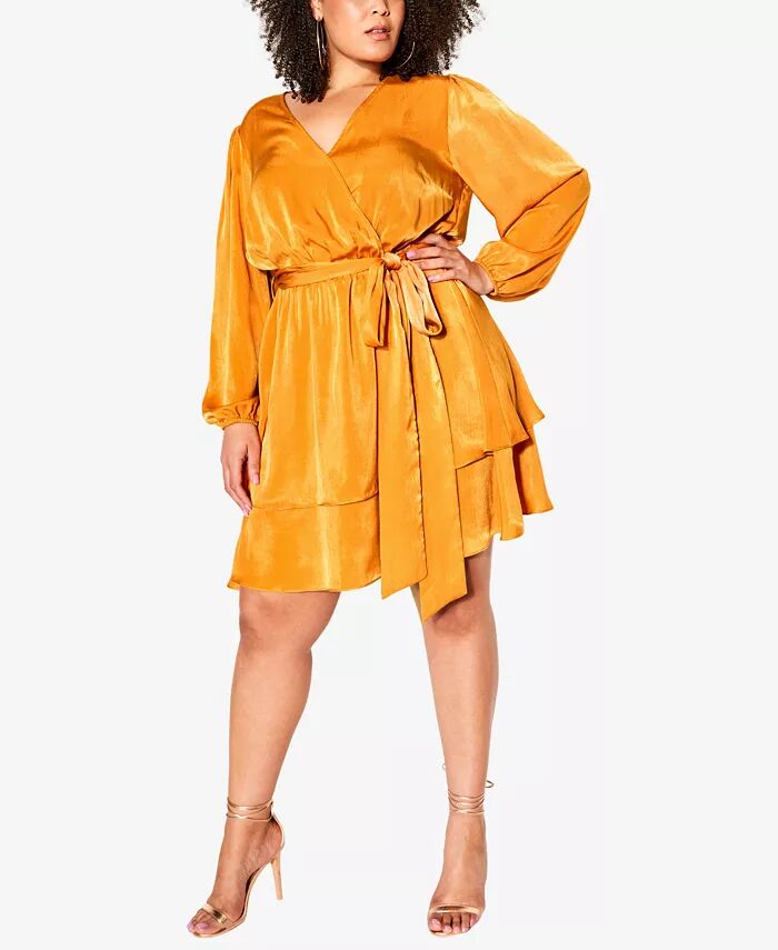 Женское мини-платье с витыми оборками CITY CHIC, оранжевый
Женское мини-платье с витыми оборками CITY CHIC, оранжевый