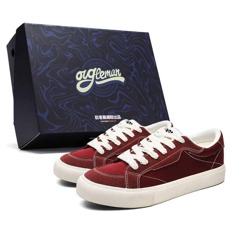 OUGLEMEN Устойчивые к скольжению и истиранию, сбалансированные, легкие, дышащие низкие скейтбордские кроссовки унисекс бордового цвета, цвет Burgundy
OUGLEMEN Устойчивые к скольжению и истиранию, сбалансированные, легкие, дышащие низкие скейтбордские кроссовки унисекс бордового цвета, цвет Burgundy