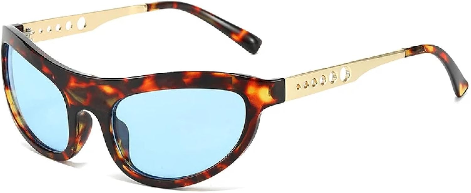 Женские солнцезащитные очки в винтажном стиле с уникальными металлическими полыми круглыми дужками, защита от УФ-излучения UV400. Мужские модные очки HHZZYVY, Leopard Blue
Женские солнцезащитные очки в винтажном стиле с уникальными металлическими полыми круглыми дужками, защита от УФ-излучения UV400. Мужские модные очки HHZZYVY, Leopard Blue