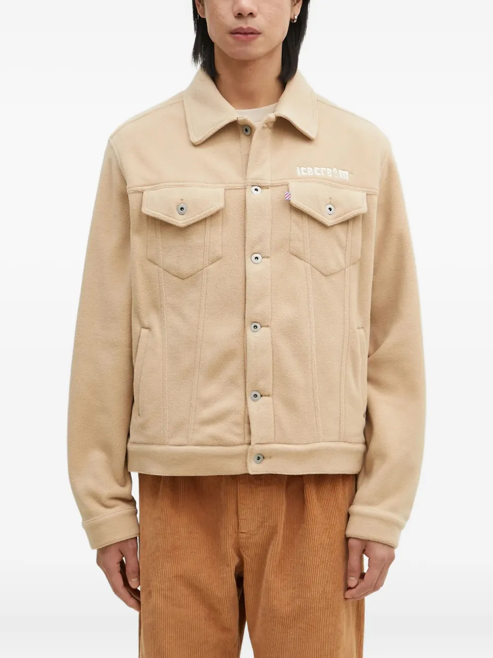 Флисовая куртка с вышитым логотипом ICECREAM, нейтральный
Флисовая куртка с вышитым логотипом ICECREAM, нейтральный