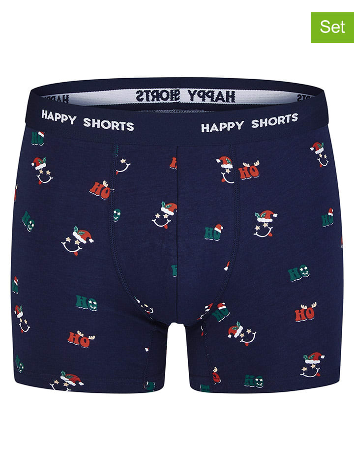 Happy Shorts Комплект из 2 штук: боксерские трусы темно-синего цвета
Happy Shorts Комплект из 2 штук: боксерские трусы темно-синего цвета