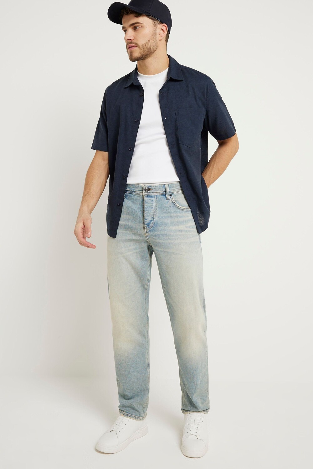 Льняная рубашка с короткими рукавами River Island, синий
Льняная рубашка с короткими рукавами River Island, синий