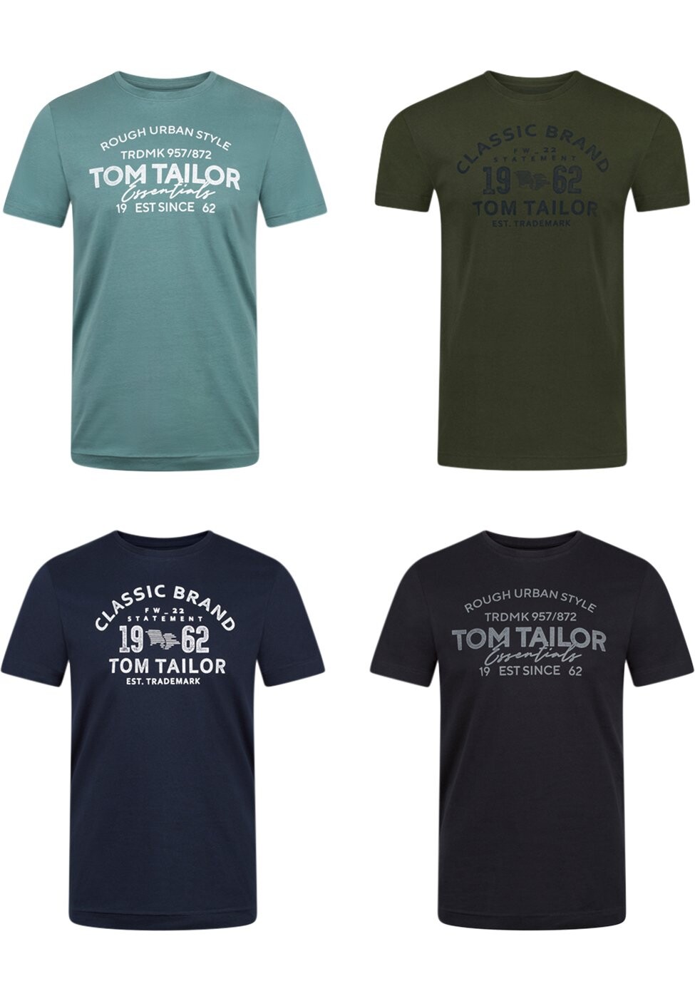 Принт на футболке 4 Pack TOM TAILOR, зеленый
Принт на футболке 4 Pack TOM TAILOR, зеленый