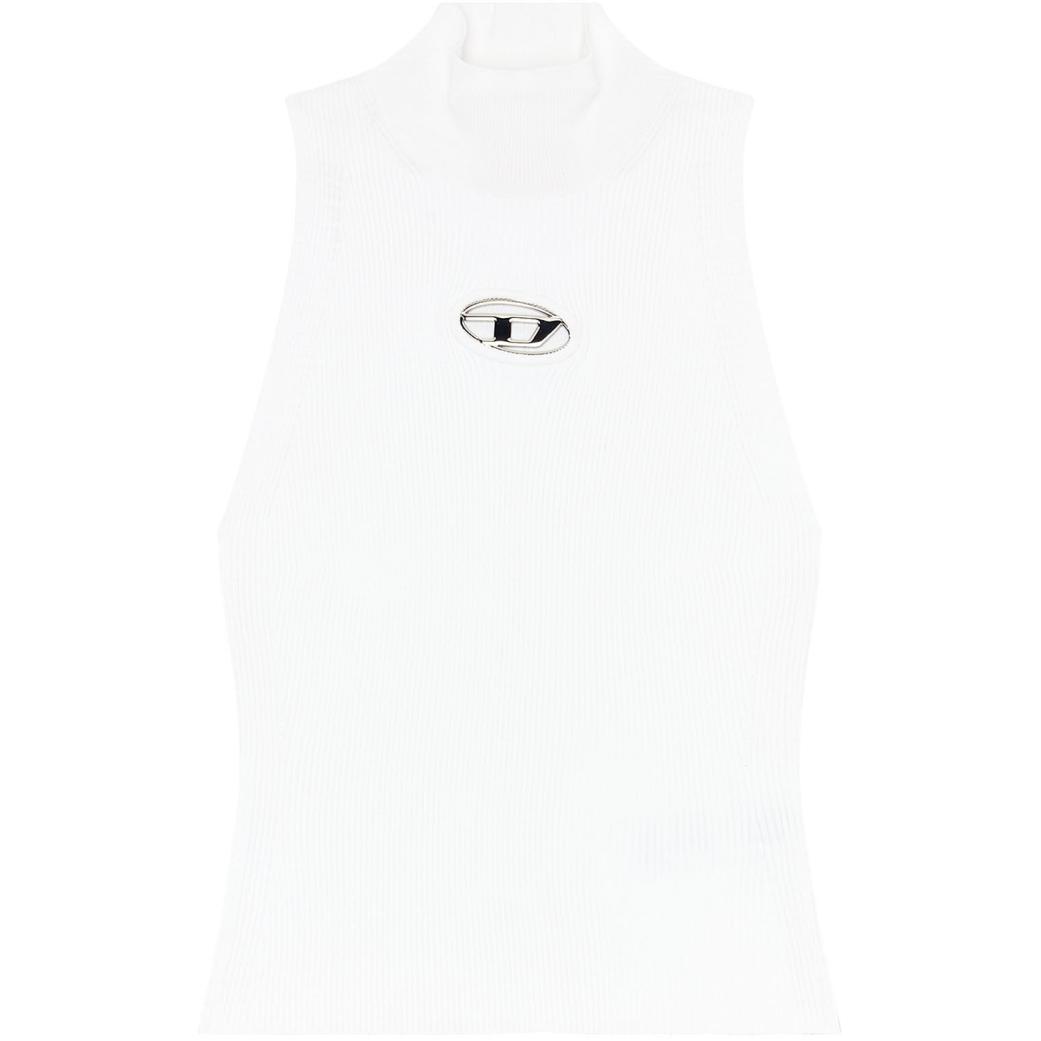 M Onervax Футболка с воротником-стойкой риббит DIESEL, Оптик Уайт
M Onervax Футболка с воротником-стойкой риббит DIESEL, Оптик Уайт