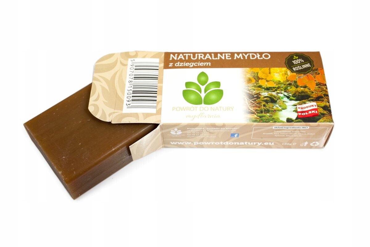 Возвращение к природе, Натуральное мыло с дегтем, 100% растительное, 100г Powrót Do Natury