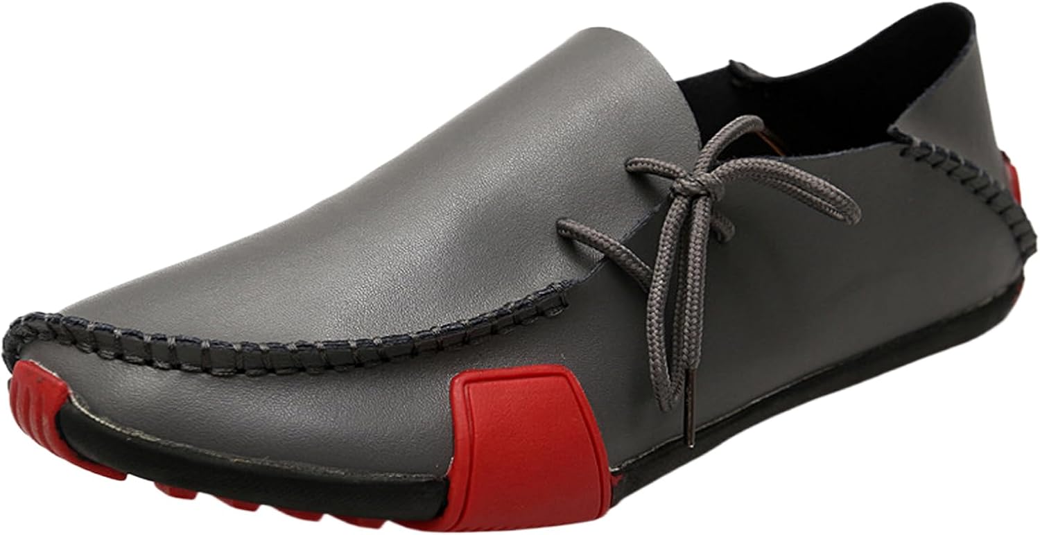 Мужские кожаные лоферы на шнуровке с плоской подошвой, классический круглый носок, мягкая подошва, противоскользящие, слипоны, прогулок на улице, офисные мокасины, лодочные туфли Fifilapin, серый
Мужские кожаные лоферы на шнуровке с плоской подошвой, классический круглый носок, мягкая подошва, противоскользящие, слипоны, прогулок на улице, офисные мокасины, лодочные туфли Fifilapin, серый