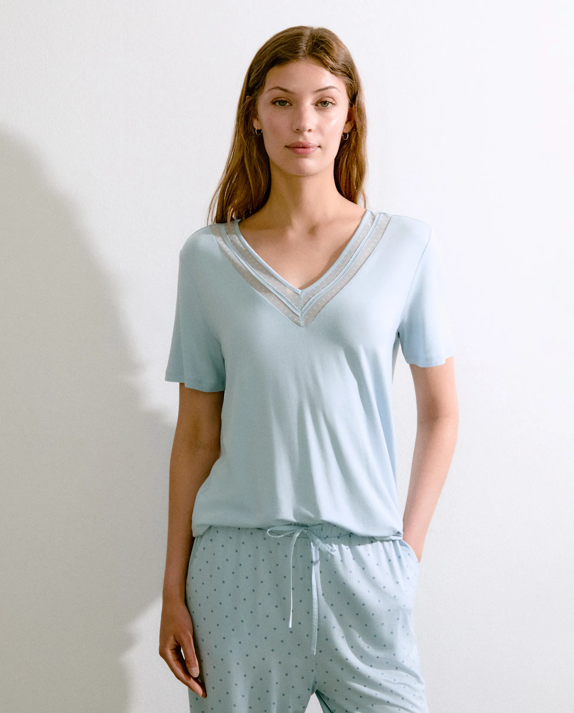 Женская пижамная футболка Énfasis, цвет Cerúleo
Женская пижамная футболка Énfasis, цвет Cerúleo