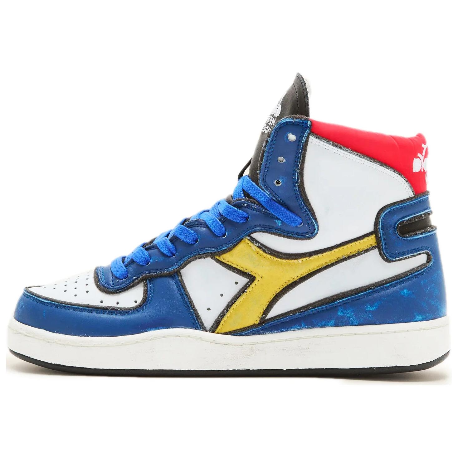 Diadora Мужские повседневные кроссовки Mi Basket с противоскользящим покрытием, устойчивые к износу, белые, синие
Diadora Мужские повседневные кроссовки Mi Basket с противоскользящим покрытием, устойчивые к износу, белые, синие