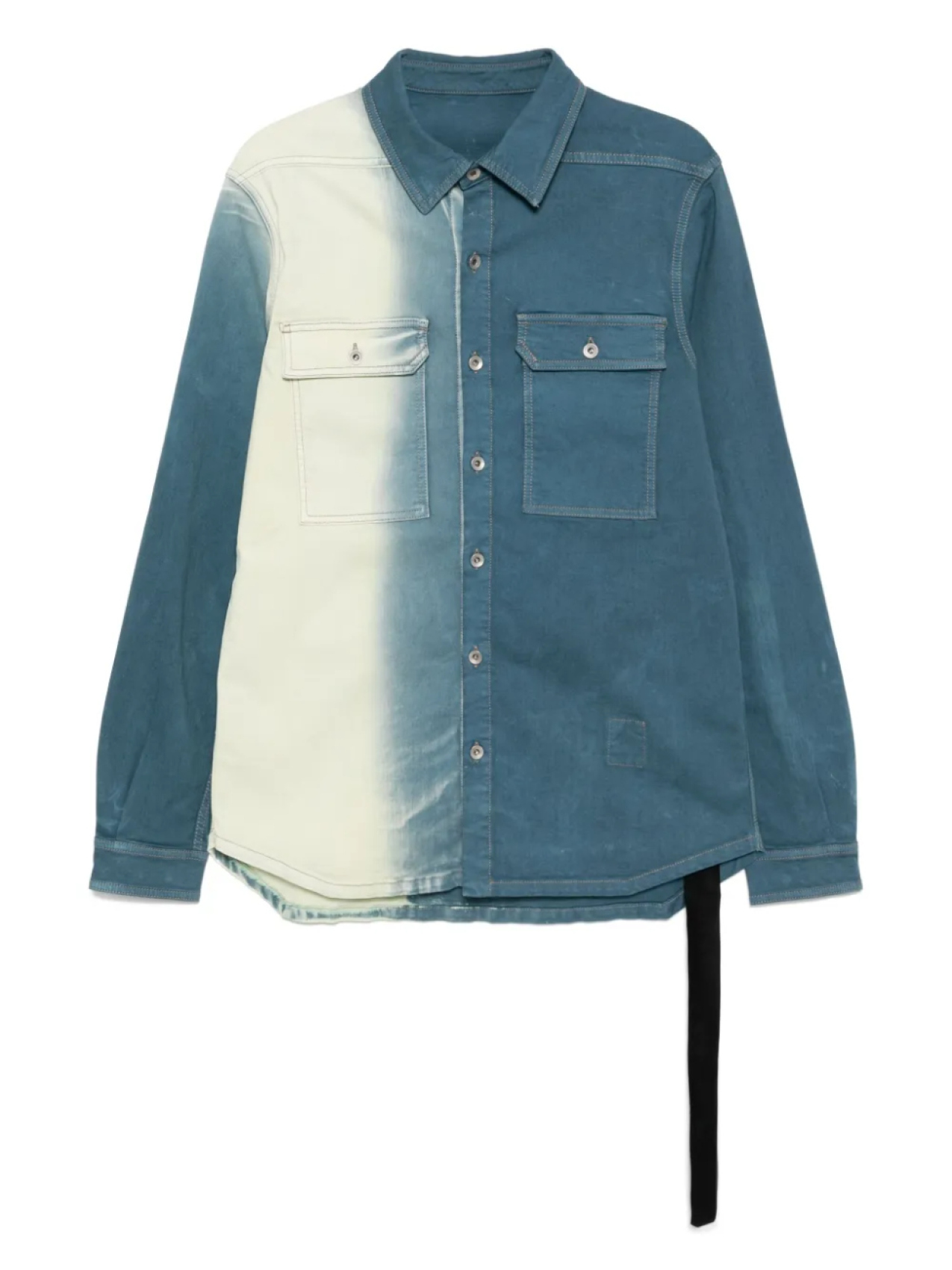 Куртка-рубашка на пуговицах Rick Owens DRKSHDW, синий
Куртка-рубашка на пуговицах Rick Owens DRKSHDW, синий