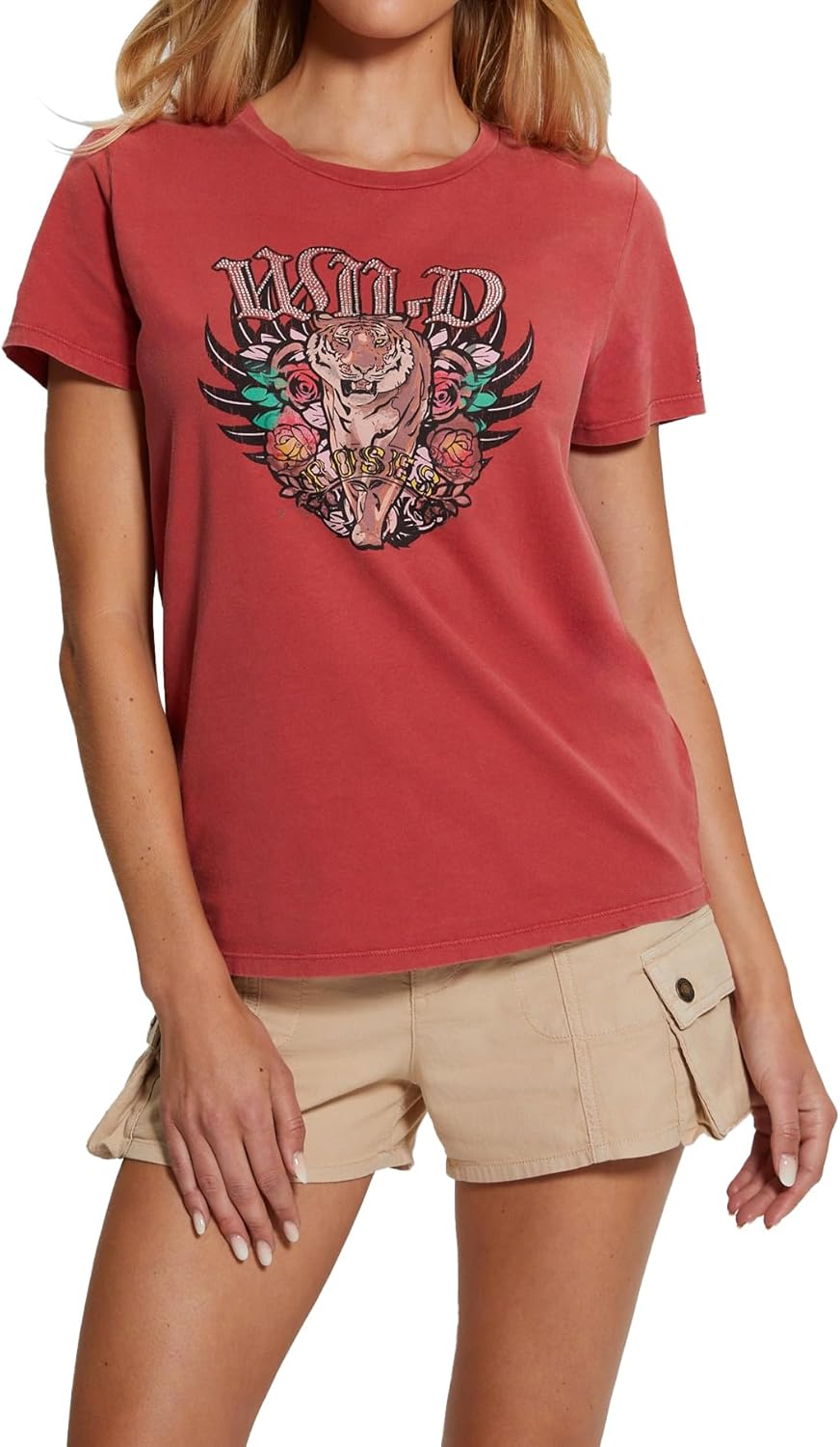 GUESS Женская футболка Eco Wild Roses Easy, Coral Storm Multi, Синий, GUESS Женская футболка Eco Wild Roses Easy, Coral Storm Multi
GUESS Женская футболка Eco Wild Roses Easy, Coral Storm Multi, Синий, GUESS Женская футболка Eco Wild Roses Easy, Coral Storm Multi