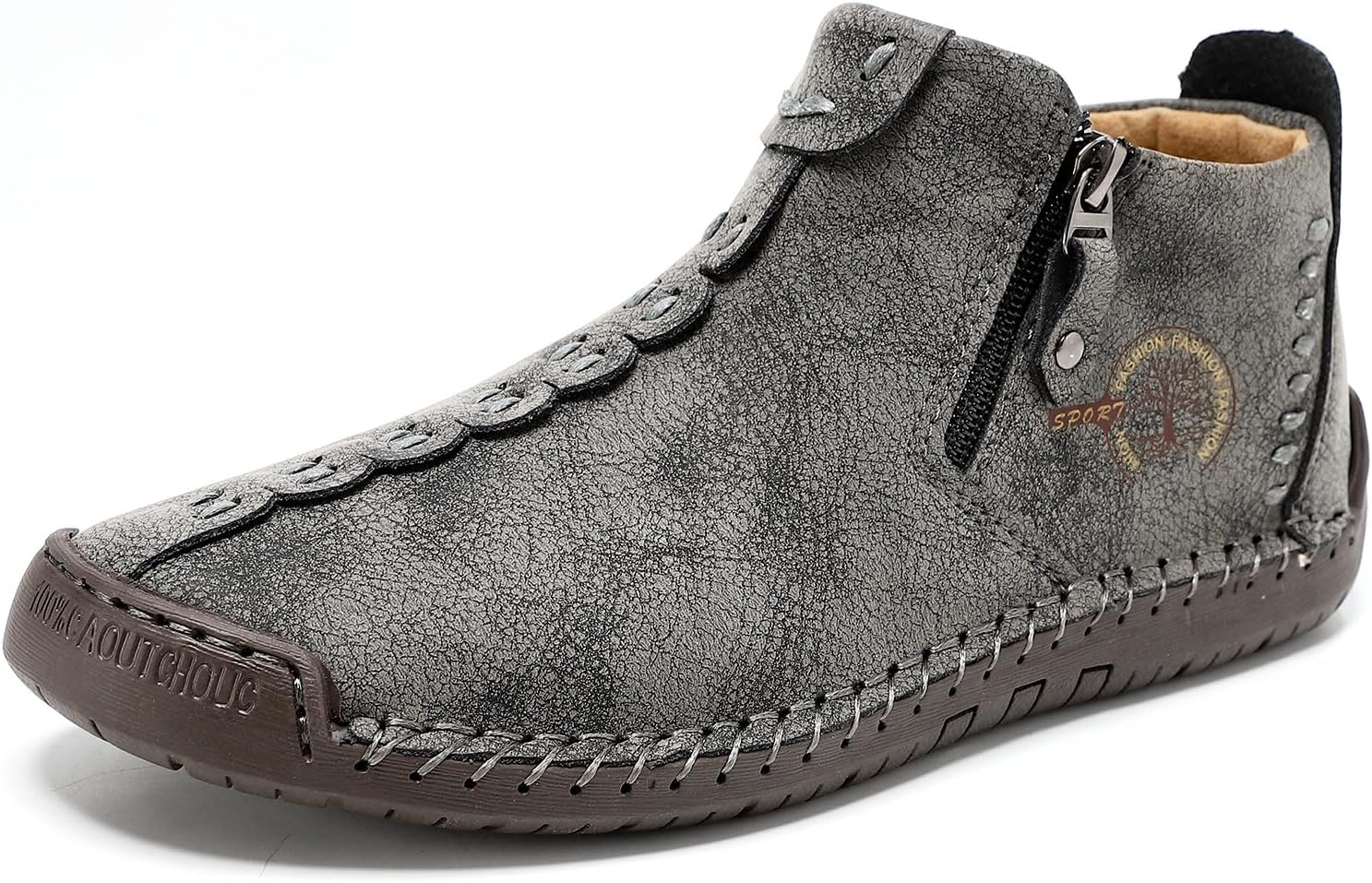 Средневековые кожаные ботинки Ренессанс для улицы, повседневные, в ретро-стиле, на молнии, с мягкой подошвой, мужские ботинки для вождения Hhhchpm, серый
Средневековые кожаные ботинки Ренессанс для улицы, повседневные, в ретро-стиле, на молнии, с мягкой подошвой, мужские ботинки для вождения Hhhchpm, серый